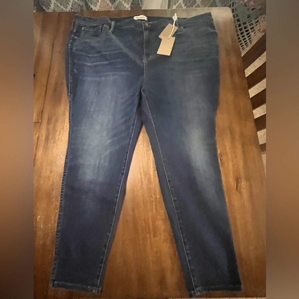 Madewell Women's 10” High Rise Skinny Jeans - Deep Indigo